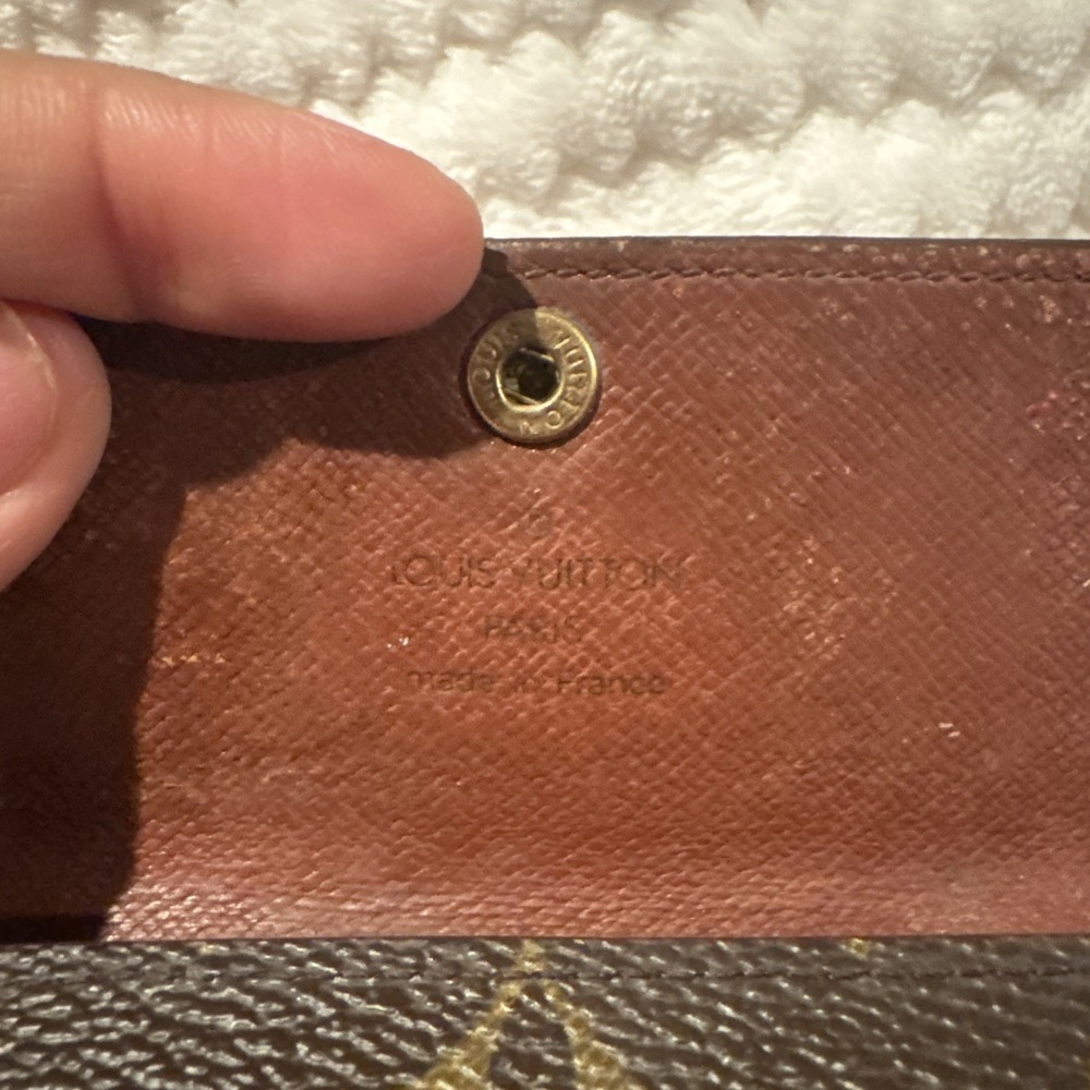 Louis Vuitton Monogram 4 Key Holder Wallet Brown Canvas France Authentic - Picture 7 of 16